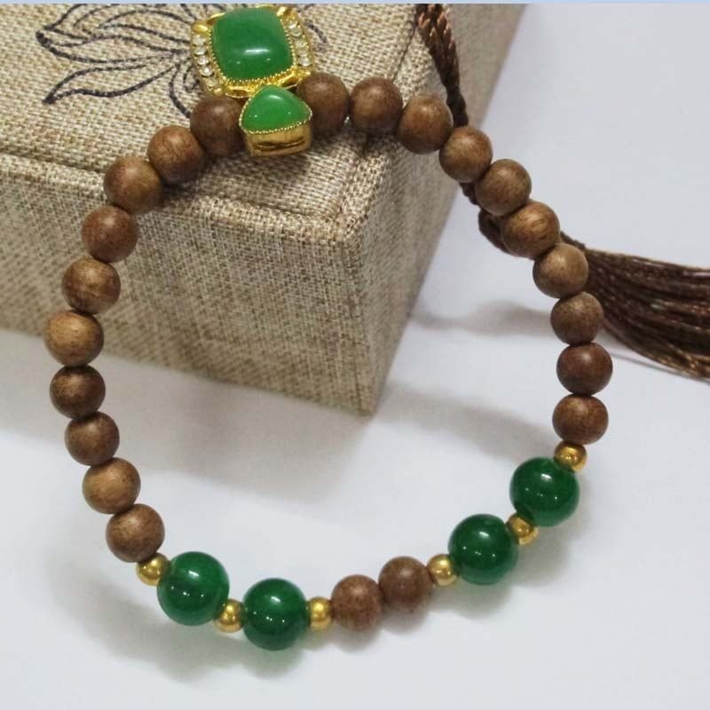 Indo Natural Agarwood Ring Size 6ly mix ice